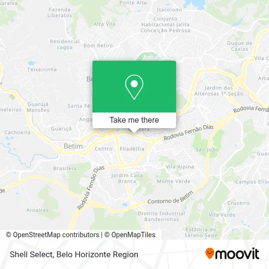 Shell Select map