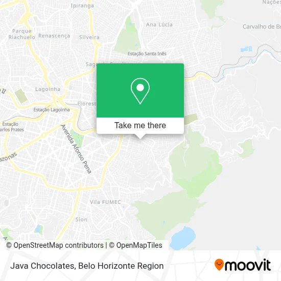Java Chocolates map