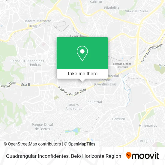 Quadrangular Inconfidentes map