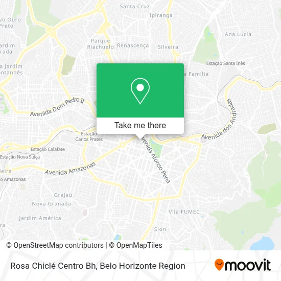Rosa Chiclé Centro Bh map