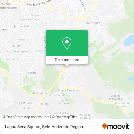 Lagoa Seca Square map