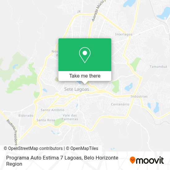 Programa Auto Estima 7 Lagoas map