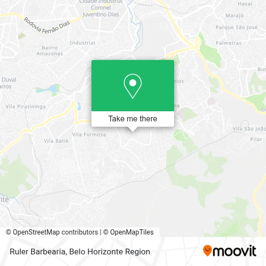 Ruler Barbearia map