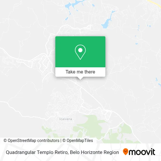 Quadrangular Templo Retiro map