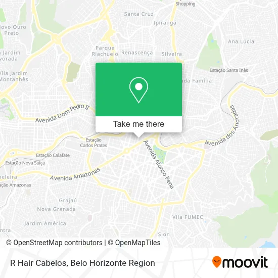 R Hair Cabelos map