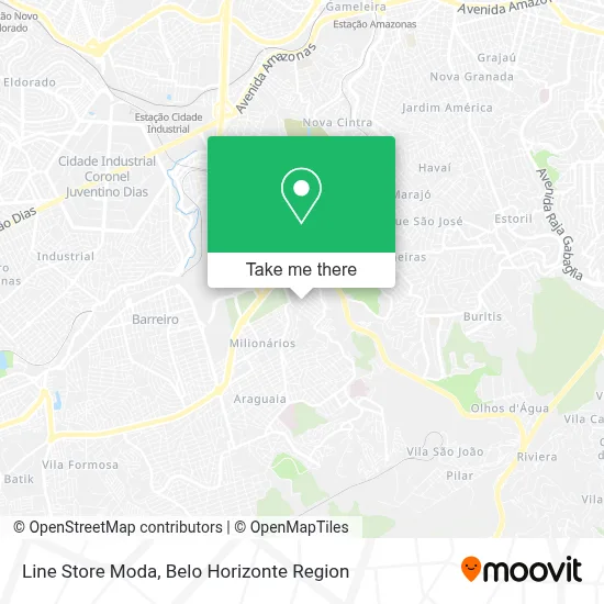 Line Store Moda map