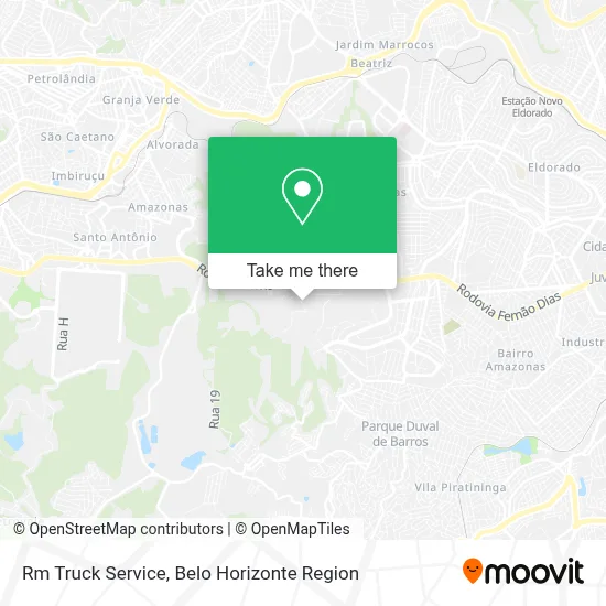 Rm Truck Service map