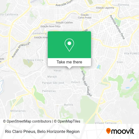 Rio Claro Pneus map