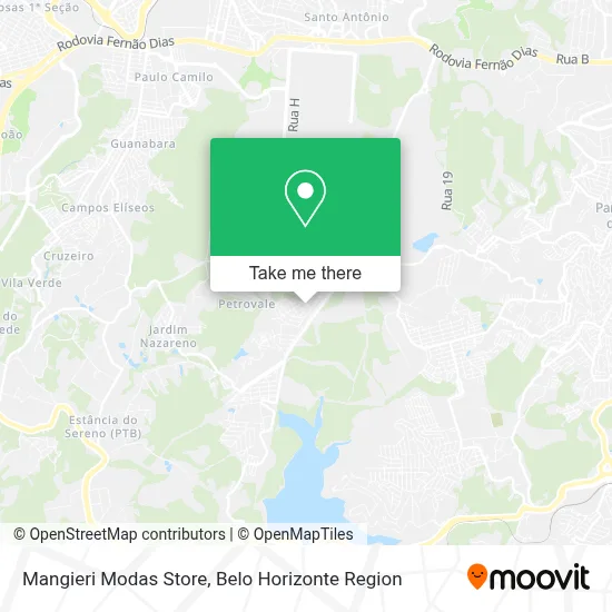 Mangieri Modas Store map