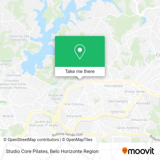 Studio Core Pilates map