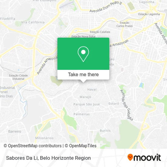 Sabores Da Li map