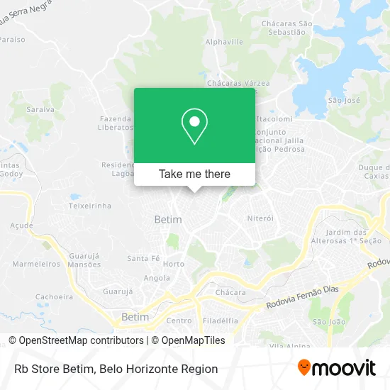Rb Store Betim map