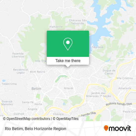 Rio Betim map