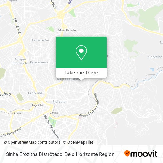 Sinhá Erozitha Bistrôteco map
