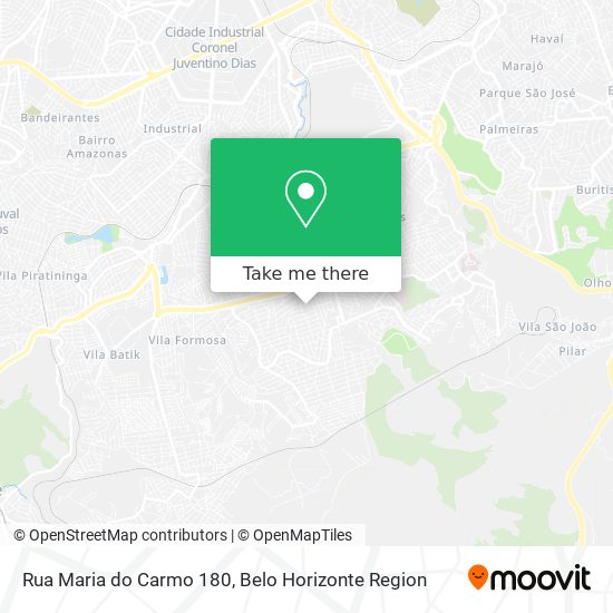 Mapa Rua Maria do Carmo 180