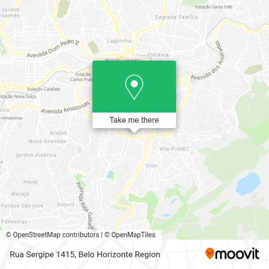 Rua Sergipe 1415 map