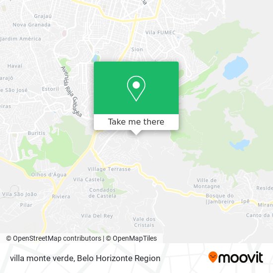 Mapa villa monte verde