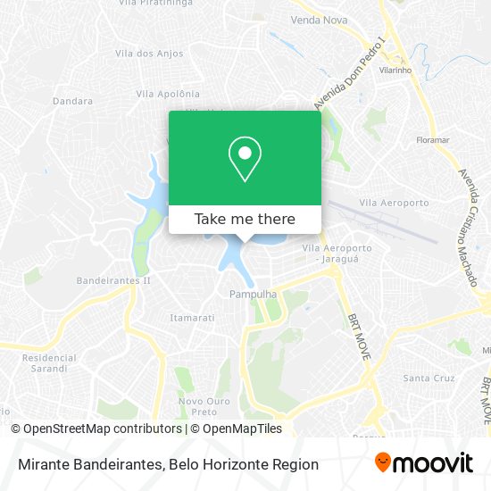 Mirante Bandeirantes map