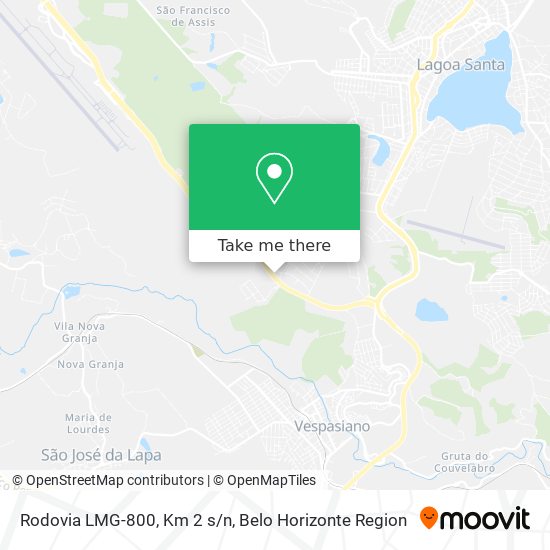 Rodovia LMG-800, Km 2 s/n map