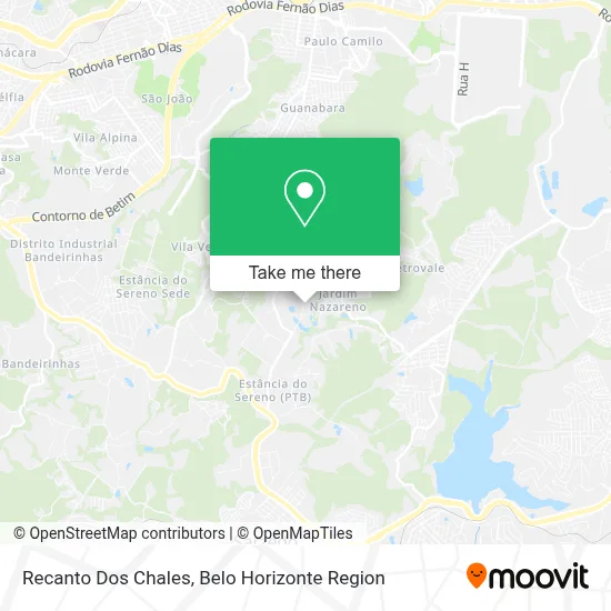 Recanto Dos Chales map
