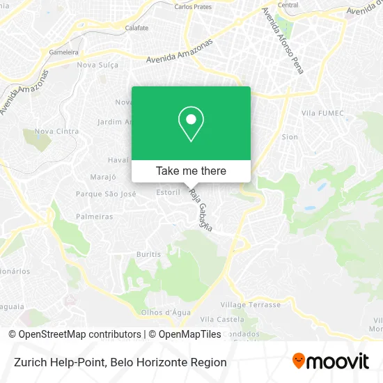 Zurich Help-Point map