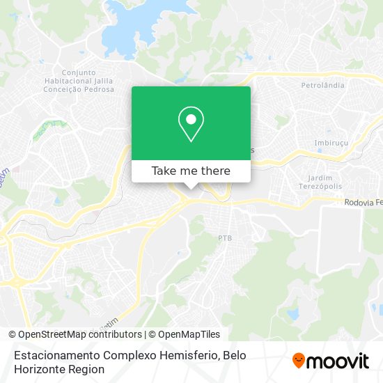 Estacionamento Complexo Hemisferio map