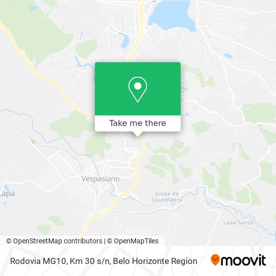 Rodovia MG10, Km 30 s/n map