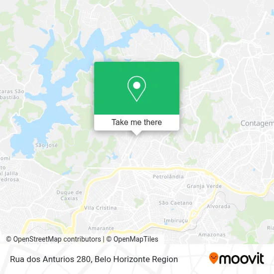 Rua dos Anturios 280 map