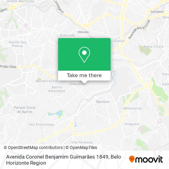 Avenida Coronel Benjamim Guimarães 1849 map