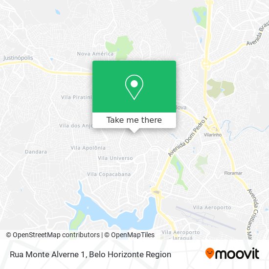 Rua Monte Alverne 1 map
