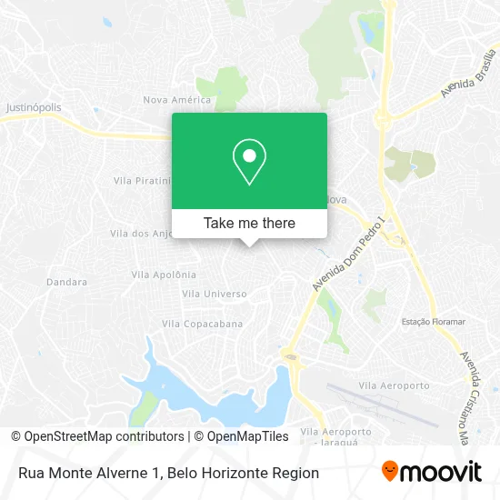 Rua Monte Alverne 1 map