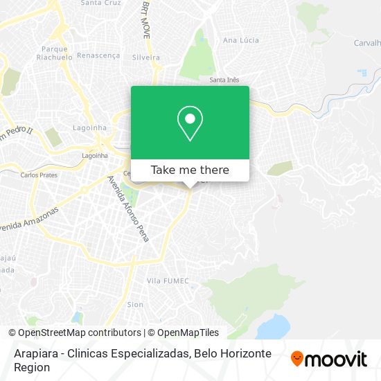 Arapiara - Clinicas Especializadas map