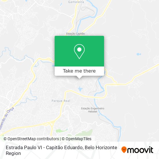 Estrada Paulo VI - Capitão Eduardo map