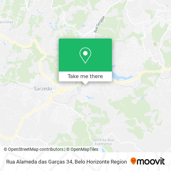 Rua Alameda das Garças 34 map