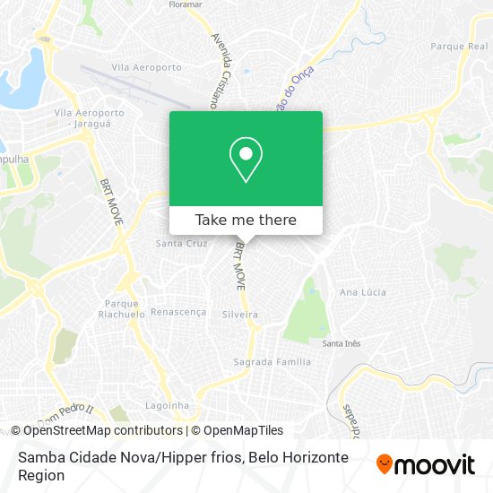 Samba Cidade Nova/Hipper frios map