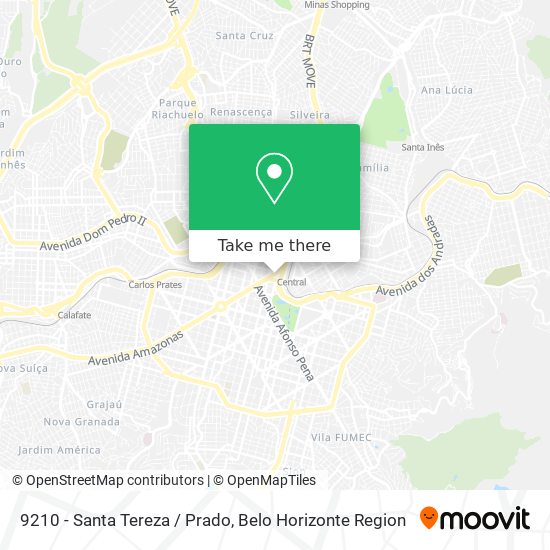 9210 - Santa Tereza / Prado map