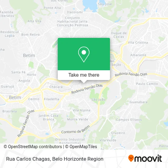 Rua Carlos Chagas map