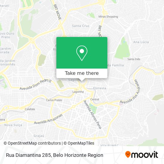 Rua Diamantina 285 map