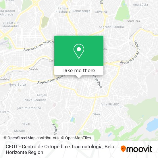 Mapa CEOT - Centro de Ortopedia e Traumatologia