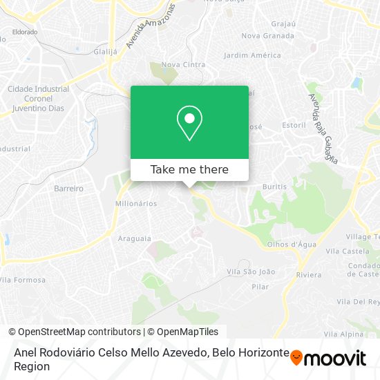 Anel Rodoviário Celso Mello Azevedo map