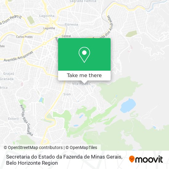 Secretaria do Estado da Fazenda de Minas Gerais map