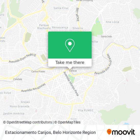 Estacionamento Carijos map