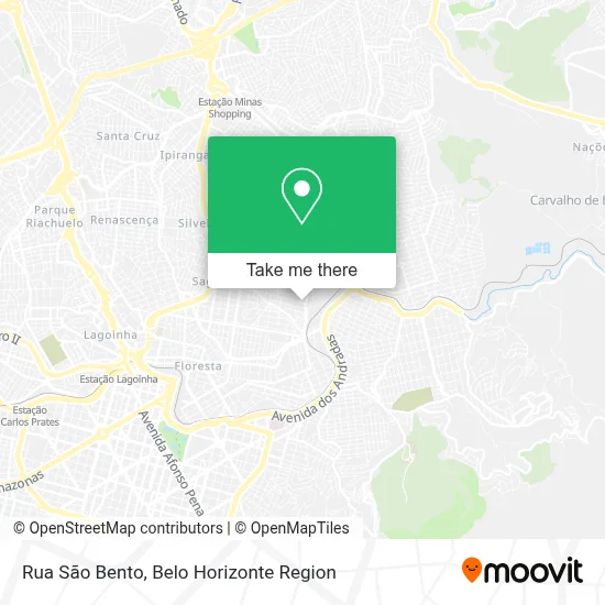 Rua São Bento map