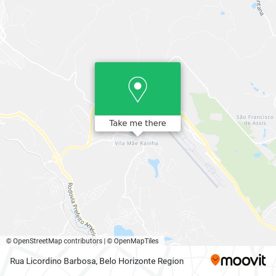 Rua Licordino Barbosa map