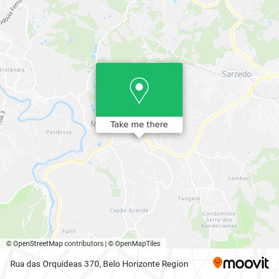 Rua das Orquídeas 370 map