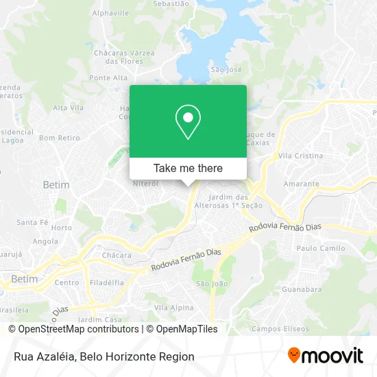 Rua Azaléia map