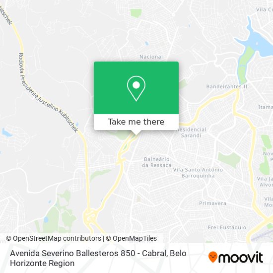Avenida Severino Ballesteros 850 - Cabral map