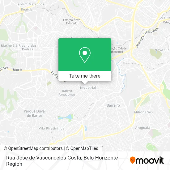 Rua Jose de Vasconcelos Costa map
