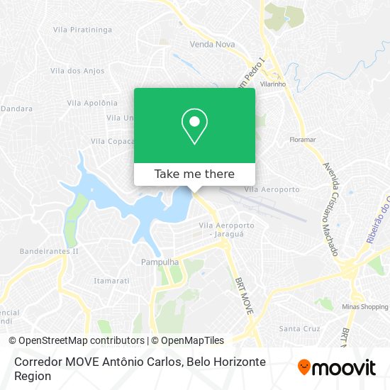 Corredor MOVE Antônio Carlos map