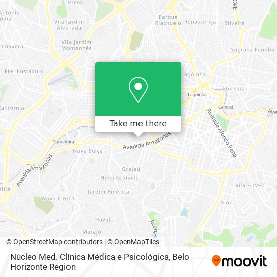 Núcleo Med. Clínica Médica e Psicológica map